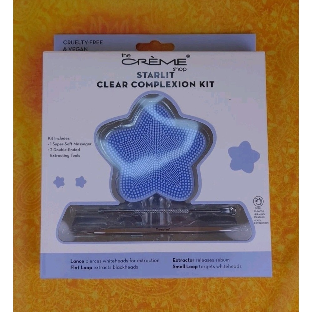 Crème Shop Starlit Clear Complexion Kit Massager And 2 Double-Ended Extracting